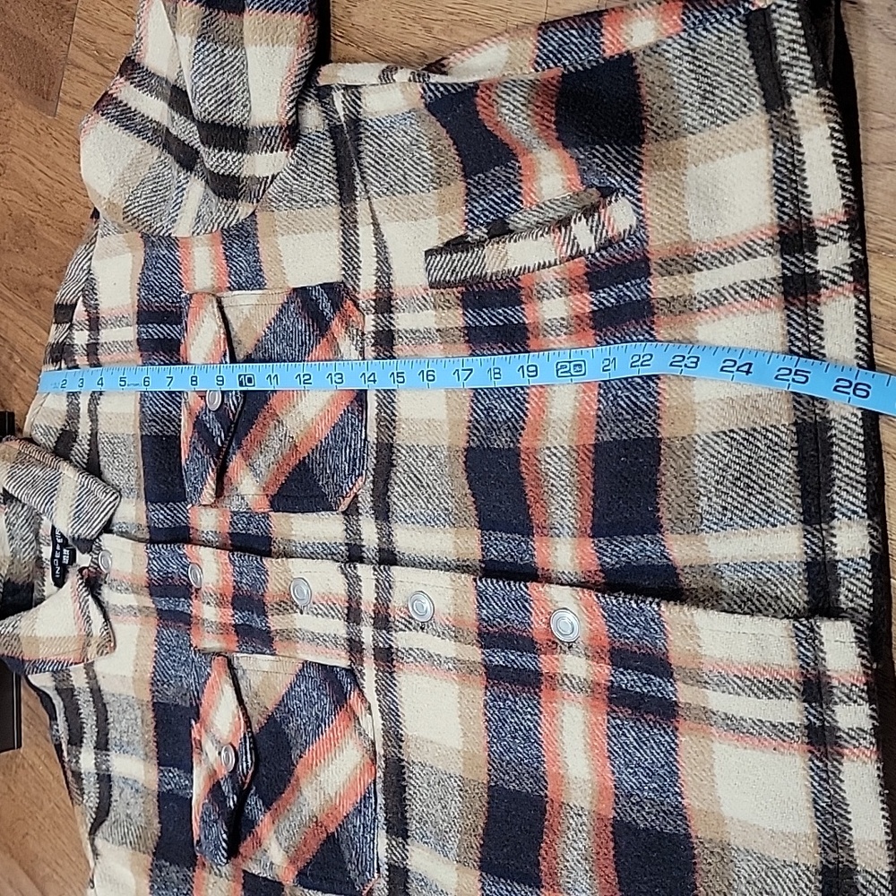 Plaid Button-Up Shacket - Picture 7 of 10